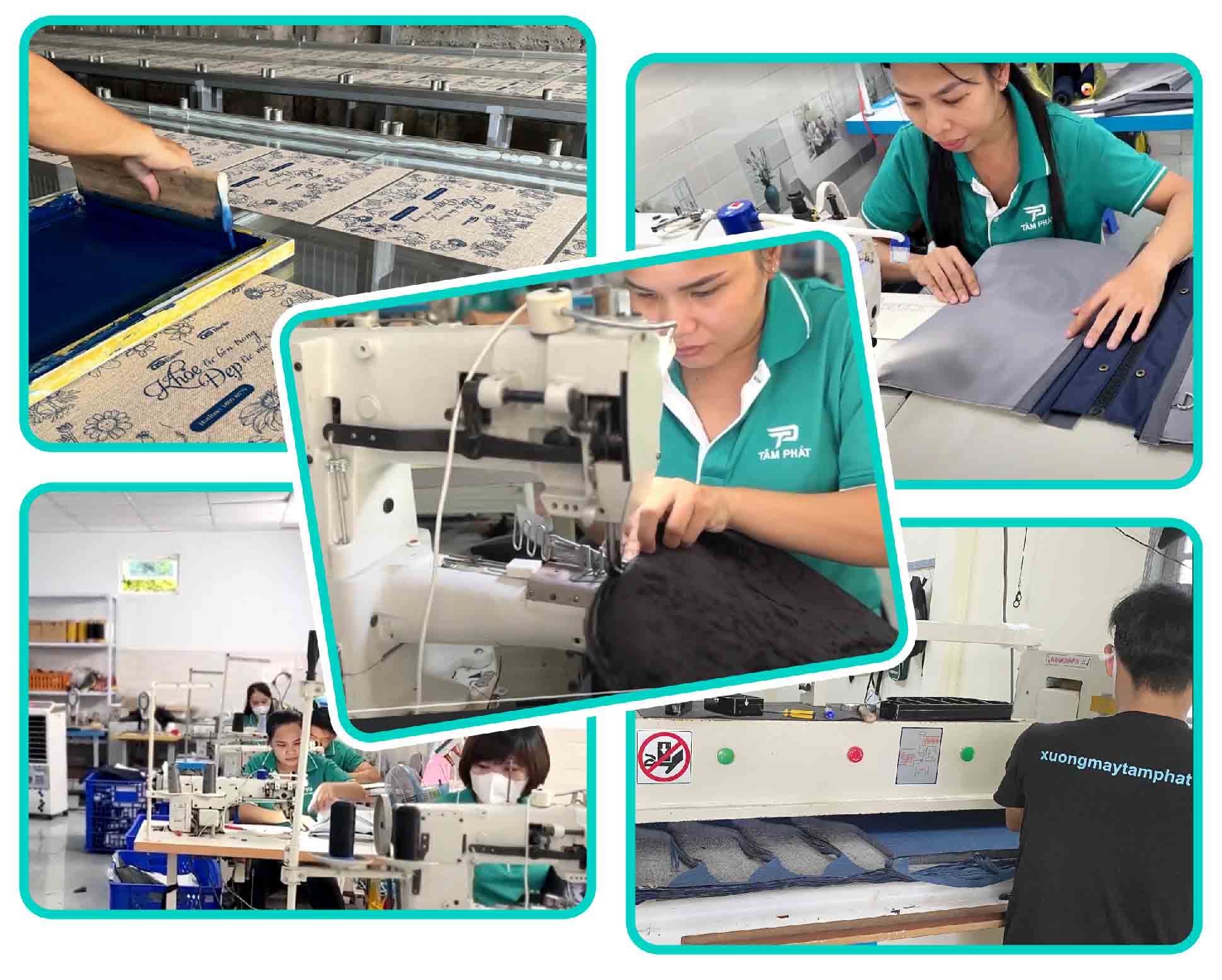 ảnh xưởng may Tâm Phát