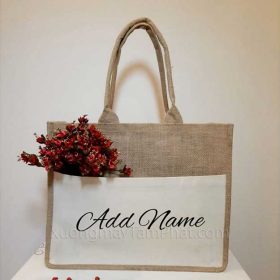 Túi Vải Đay Linen Phối Canvas
