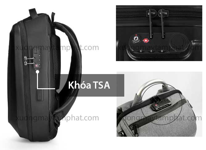 Khóa TSA cho balo - Xưởng may Tâm Phát